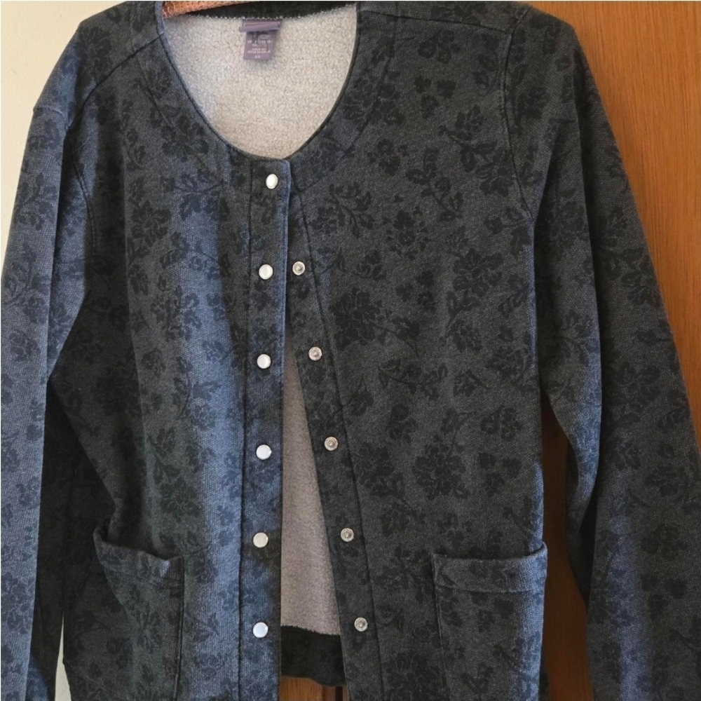 Floral Button-Up Cardigan